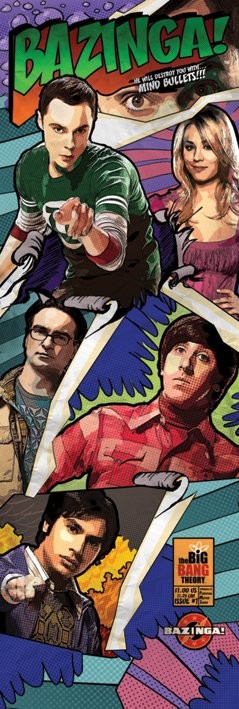 Poster Affiche The Big Bang Theory Comic Bazinga En Ligne 31 Gratuit Europosters 6208