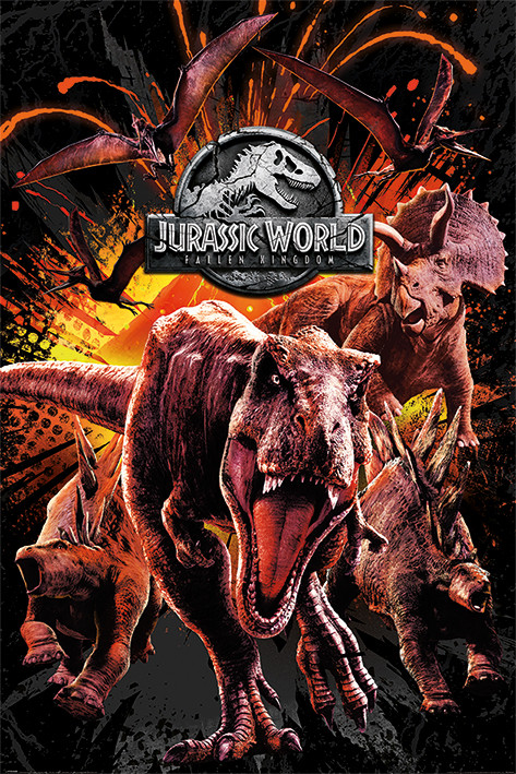 Jurassic World Fallen Kingdom Montage Poster Affiche Acheter Le Sur Europosters Fr
