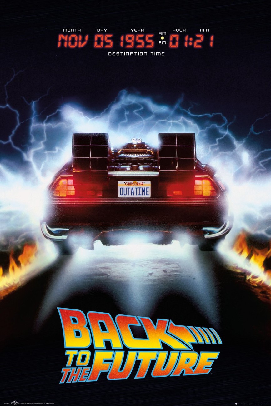 Retour Vers Le Futur Delorean Poster Affiche Acheter Le Sur Europosters Fr