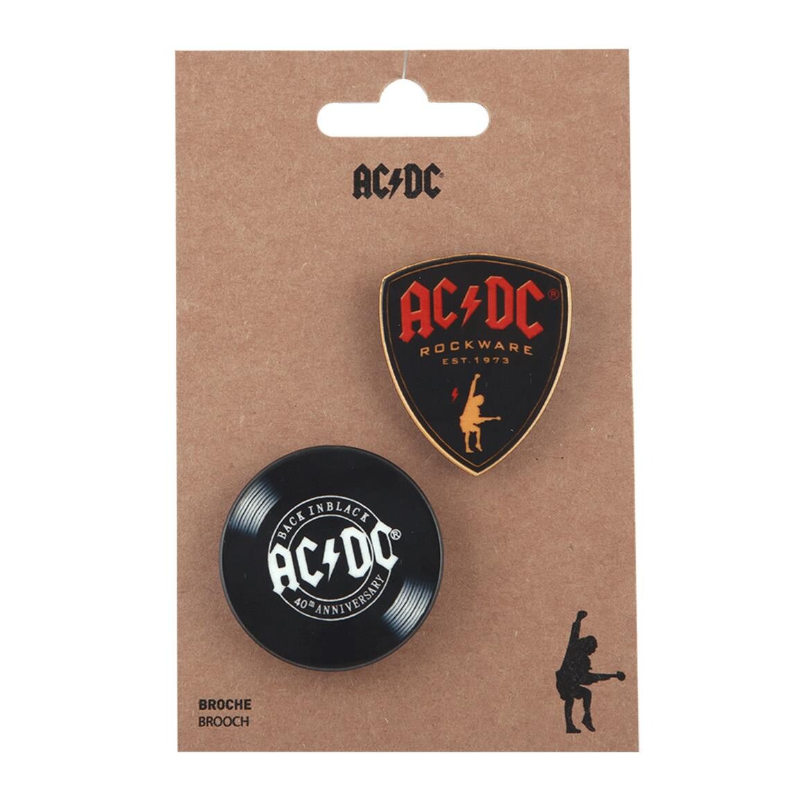 Anstecker, Button AC/DC - Logos | Originelle Geschenkideen