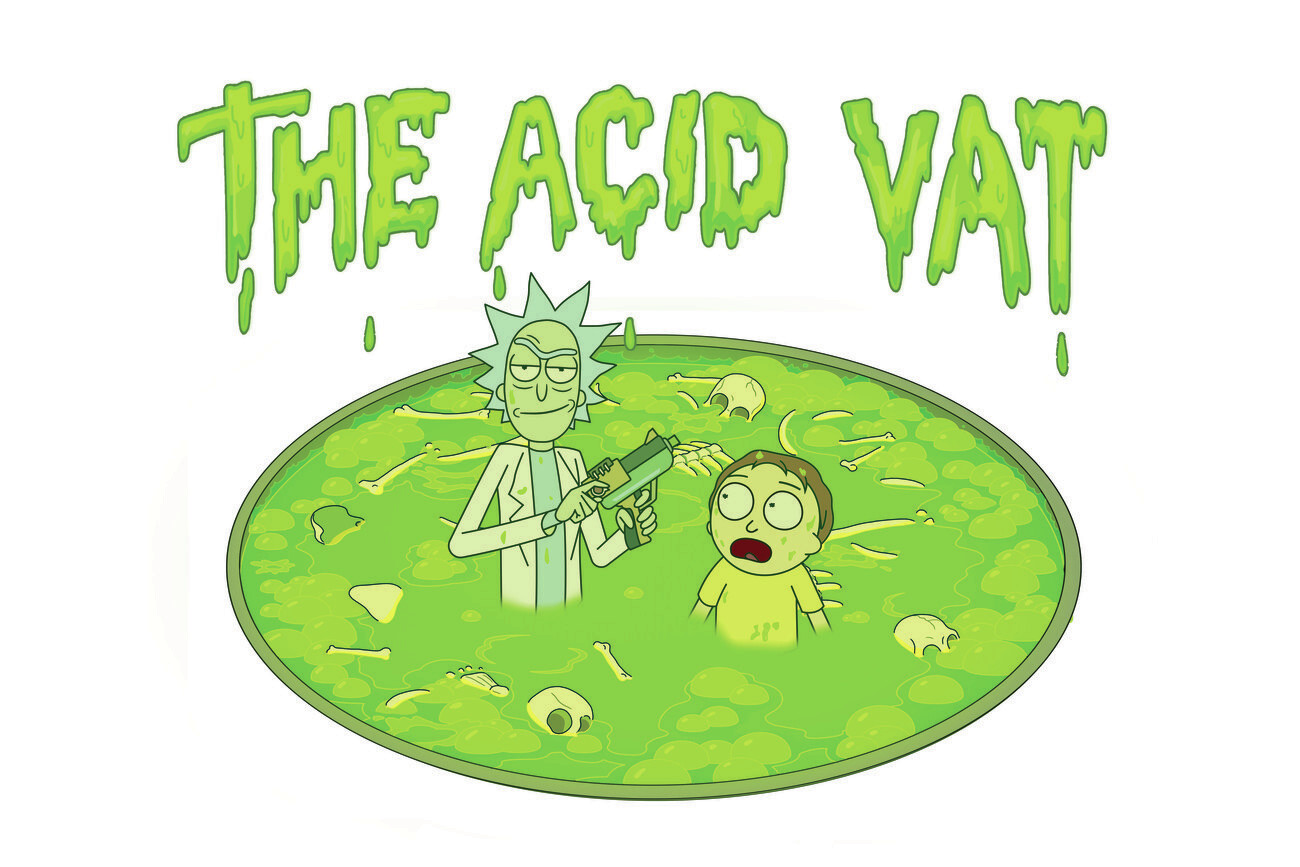 Wall Art Print Rick And Morty The Acid Vat Ts And Merchandise