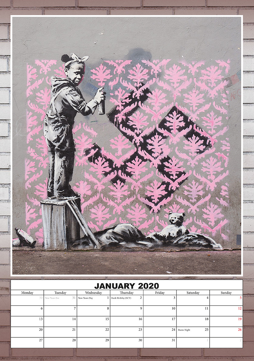 Banksy Calendari da muro 2026 Compra su Europosters