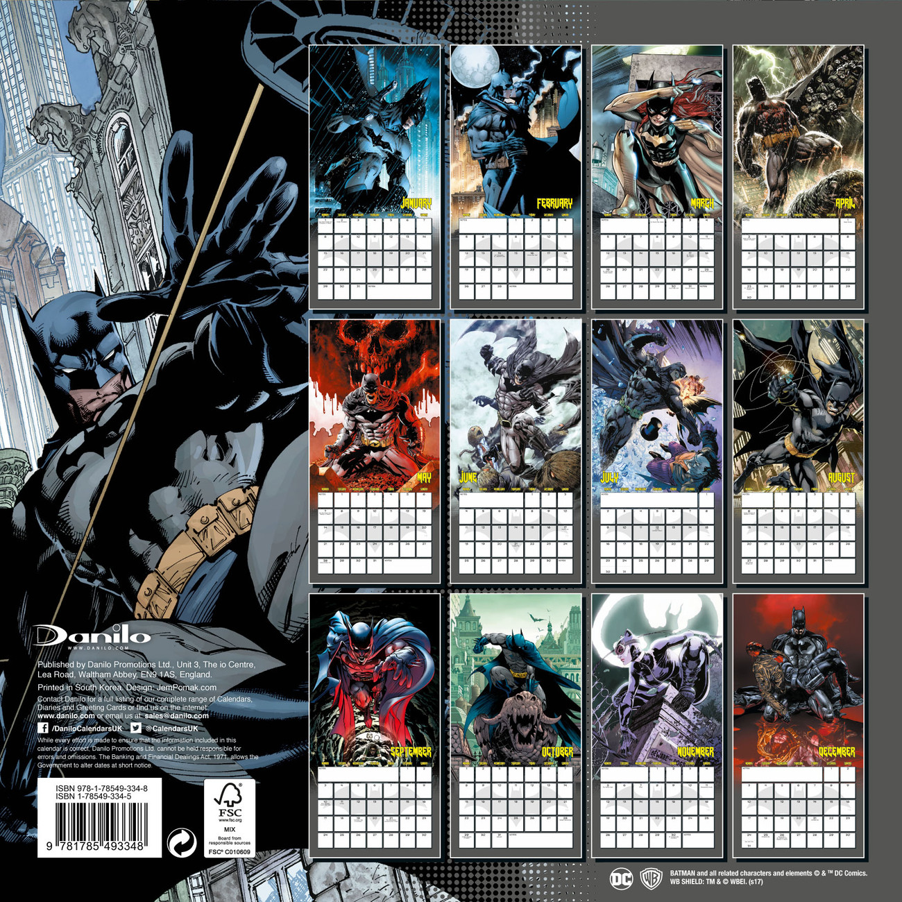 Batman Comics - Calendari da muro 2023