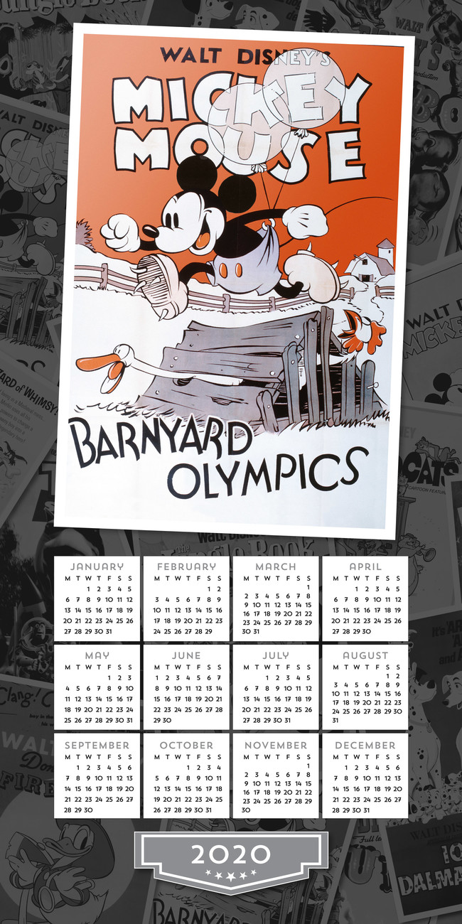Disney Vintage Posters Calendari da muro 2026 Compra su Europosters