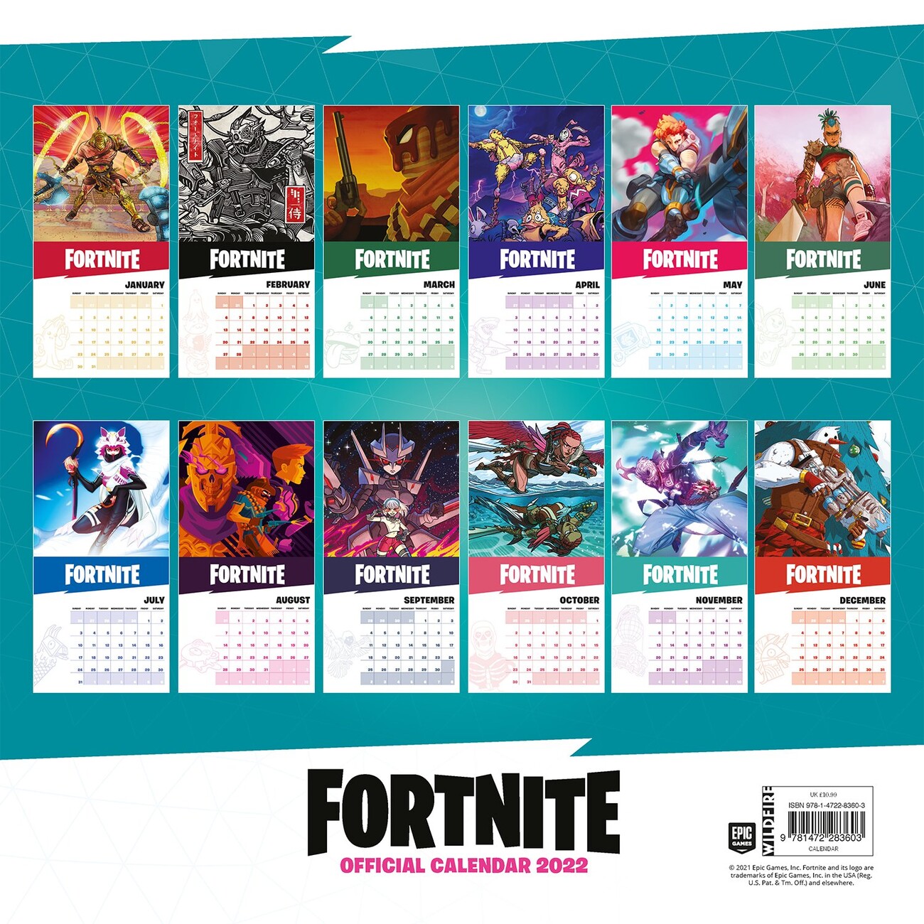 Fortnite Calendari da muro 2026 Compra su Europosters