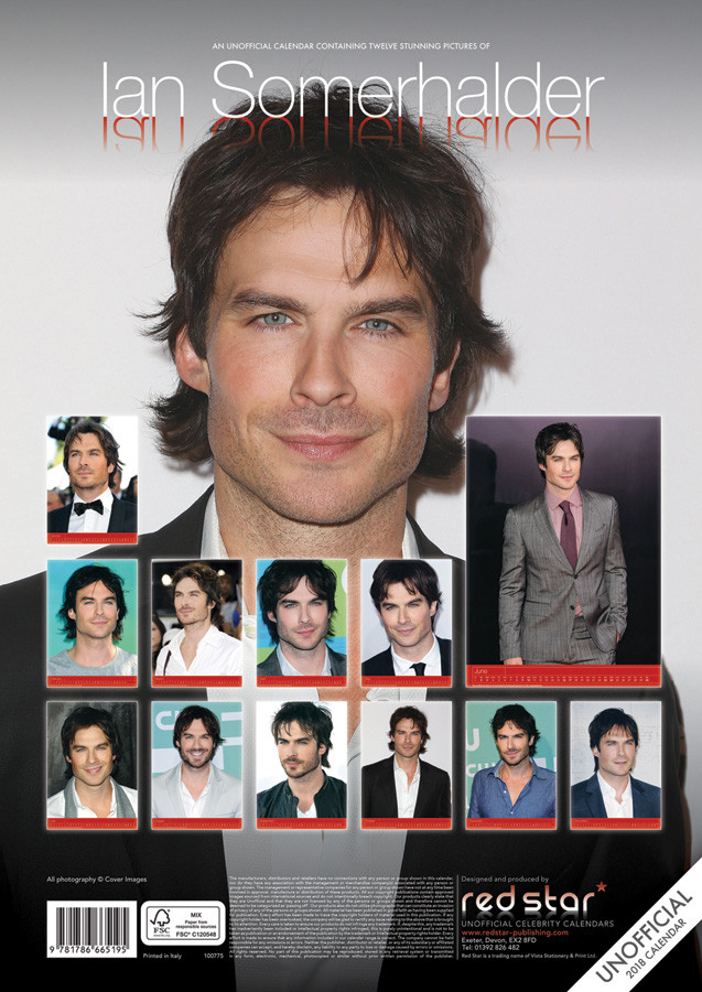 Ian Somerhalder Calendari da muro 2026 Compra su Europosters