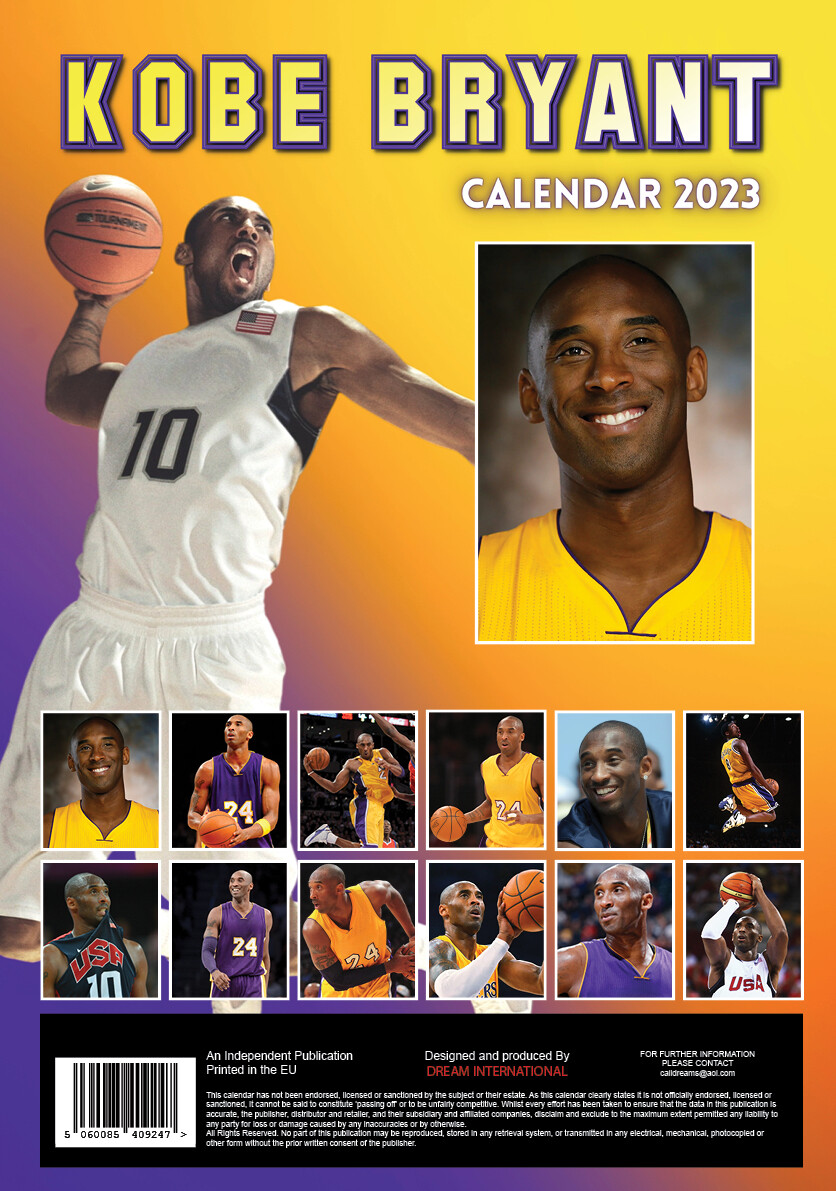 Kobe Bryant Calendari da muro 2023 Compra su Europosters