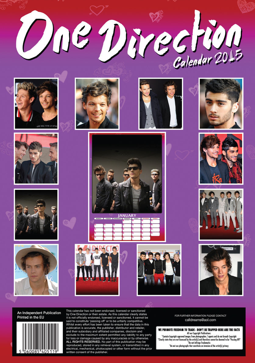 One Direction Calendari da muro 2026 Compra su Europosters
