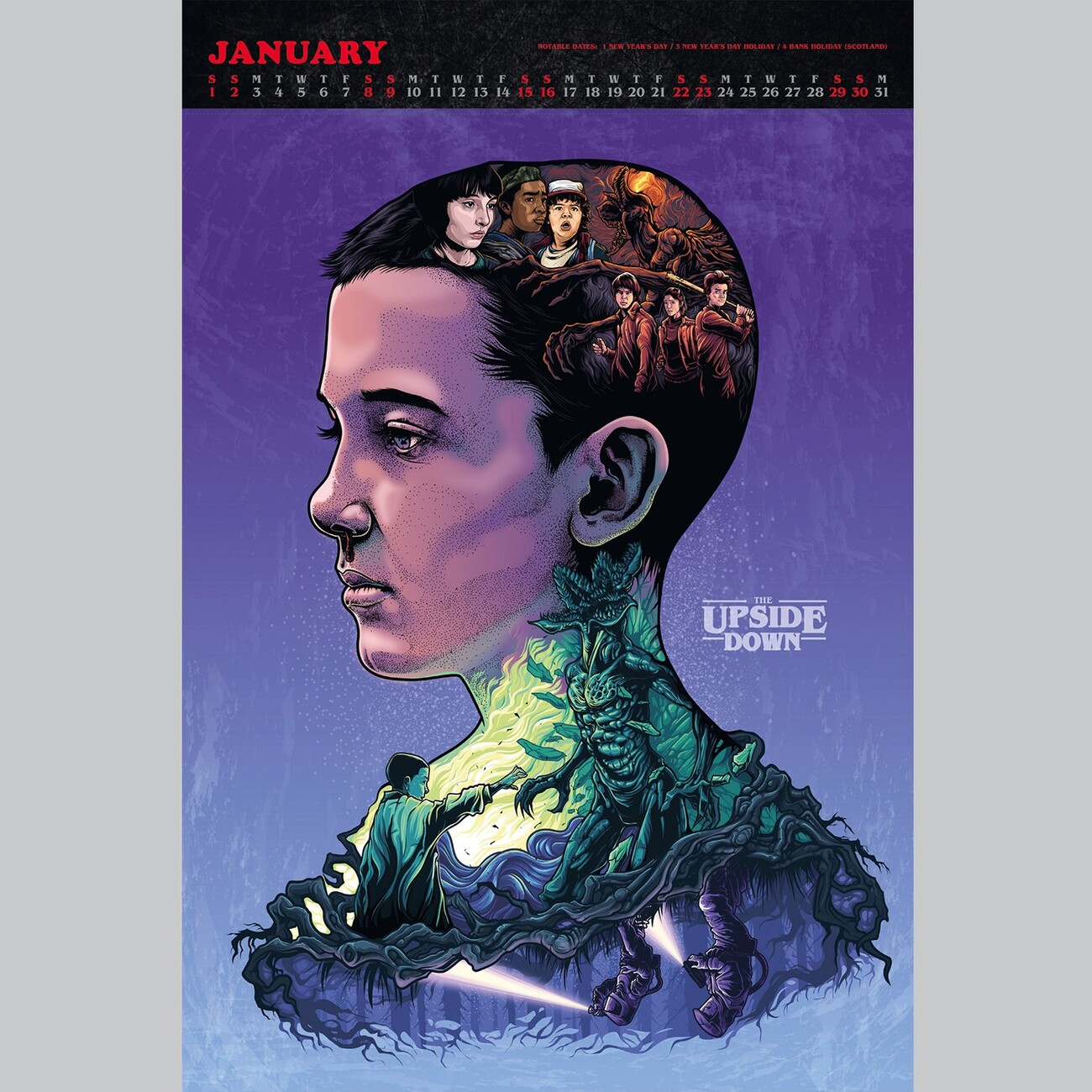 Stranger Things Deluxe Calendari da muro 2026 Compra su Europosters