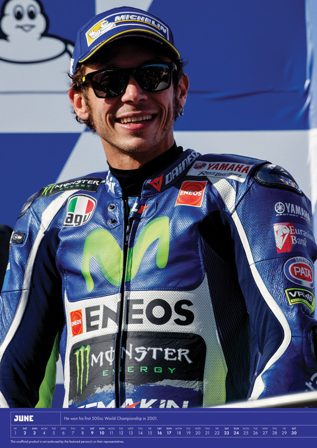 Valentino Rossi Calendari da muro 2026 Compra su Europosters
