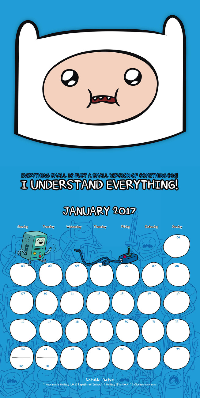 Adventure Time - Calendari da Muro | Compra su Europosters.it