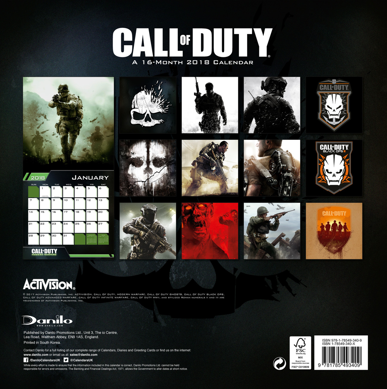 Call Of Duty Calendari da Muro Compra su Europosters.it