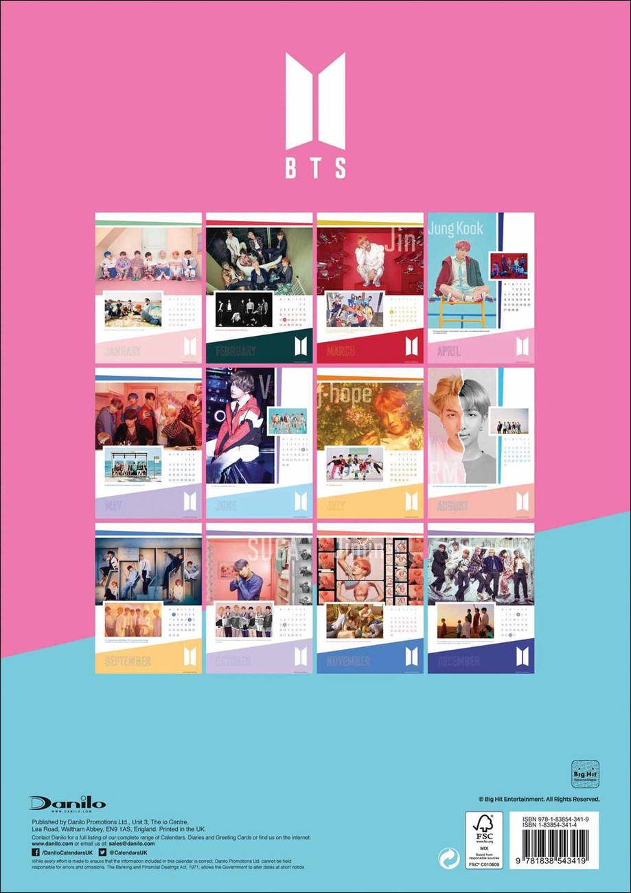 BTS Calendari da muro 2023 Compra su Europosters