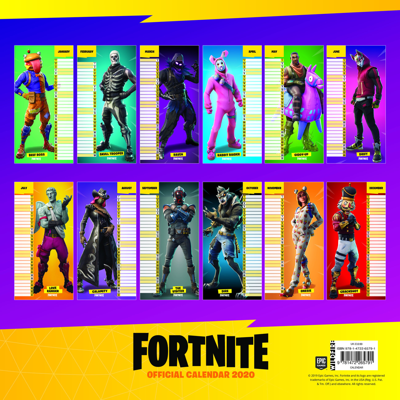 Calendario 2021 Fortnite - EuroPosters.it