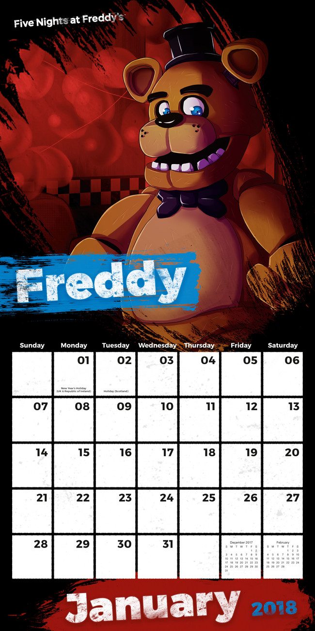 Five Nights At Freddys Calendarios de pared Consíguelos en