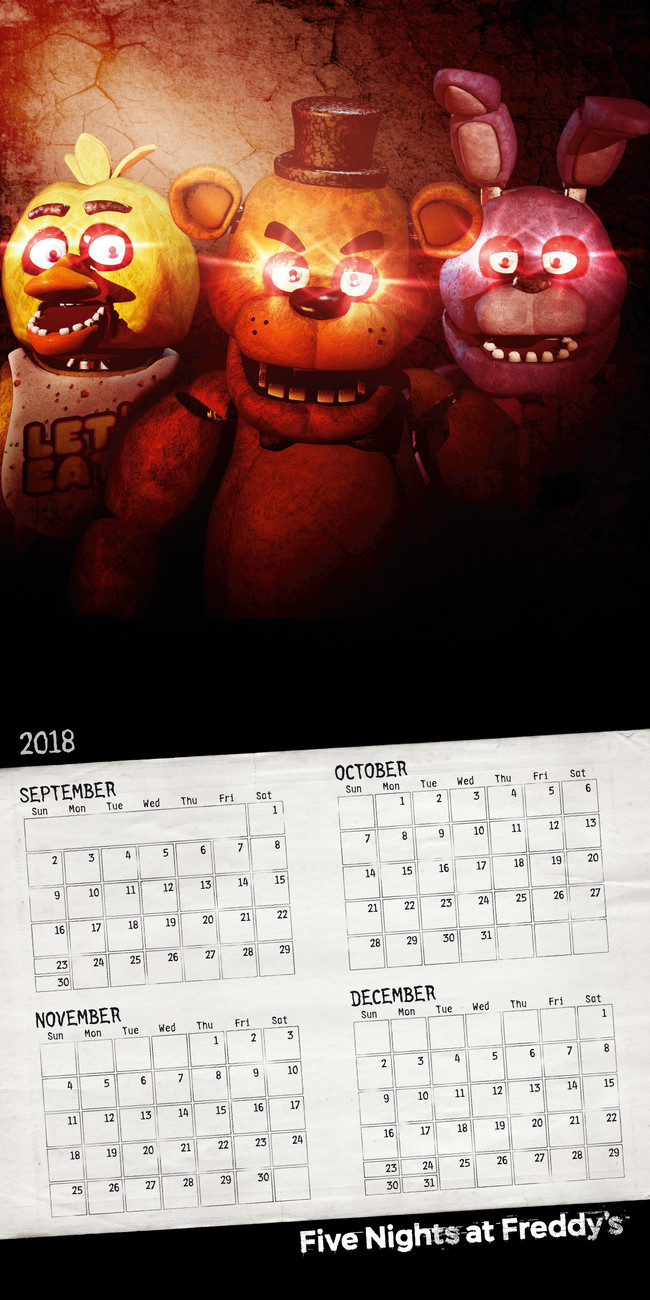 Five Nights At Freddys Calendarios de pared 2022 Consíguelos en