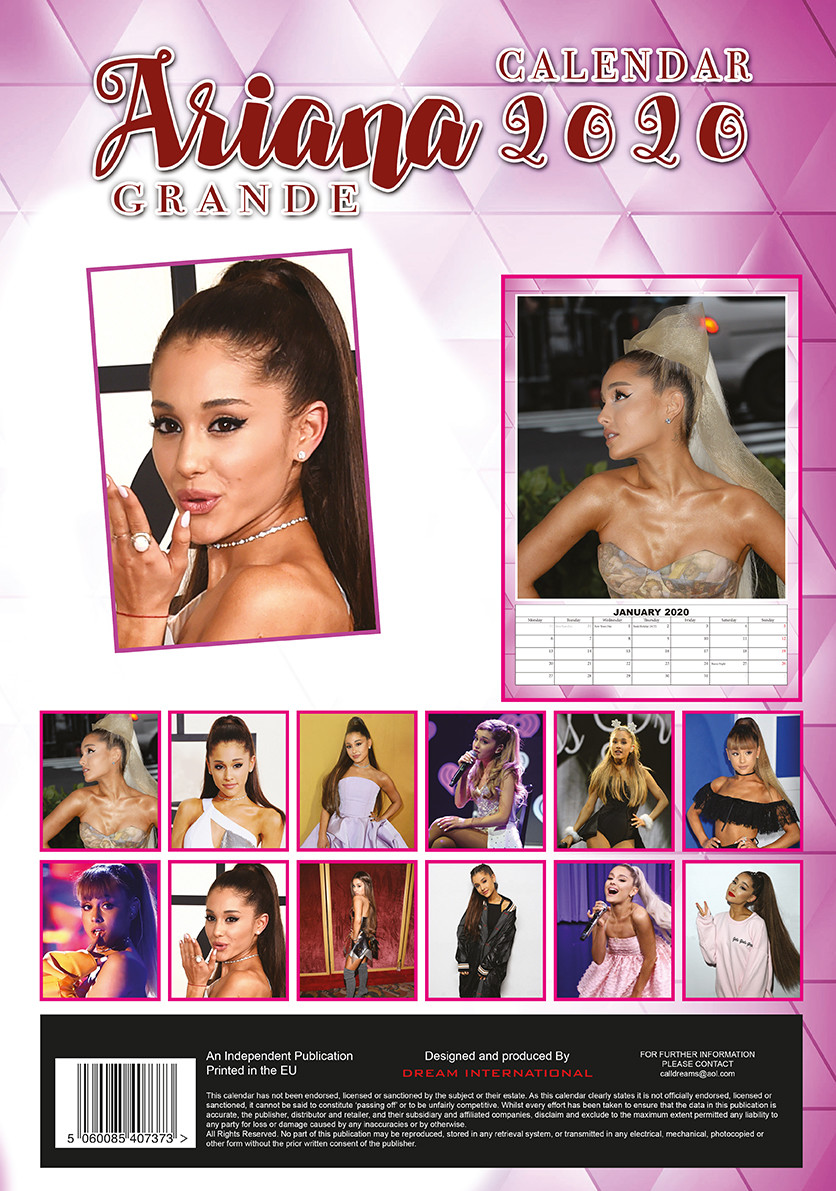 Ariana Grande Calendarios de pared 2025 Consíguelos en Posters.es