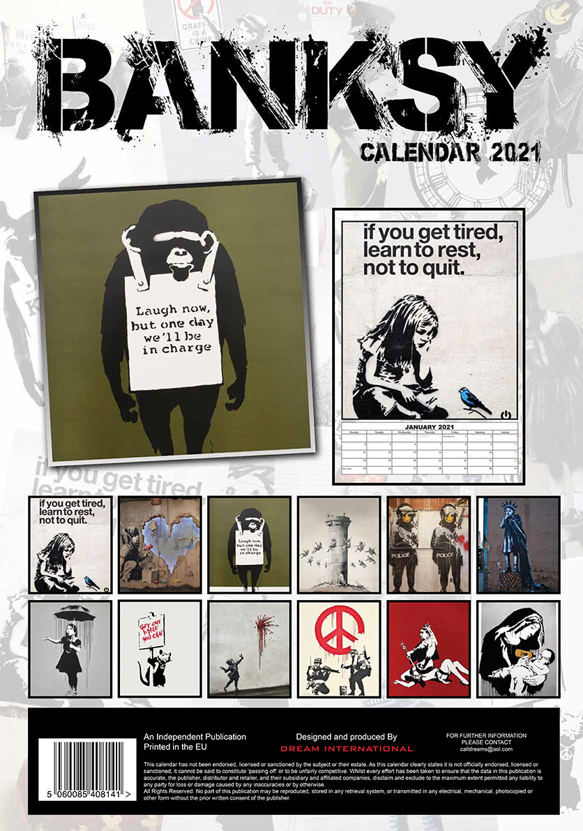 Banksy Calendarios de pared 2021 Consíguelos en Posters.es