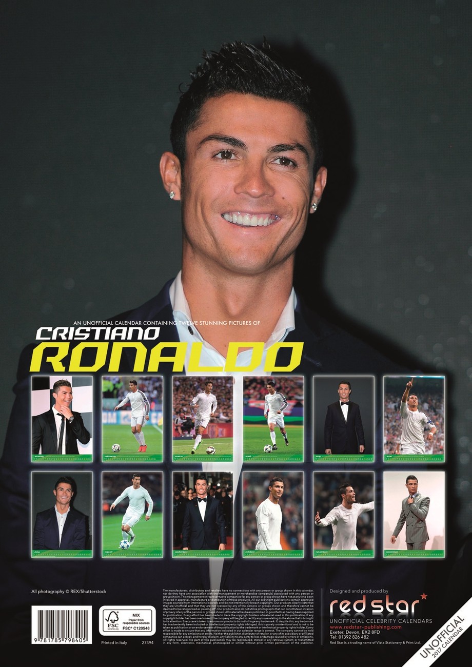 Cristiano Ronaldo Calendarios de pared 2017 Consíguelos en Posters.es
