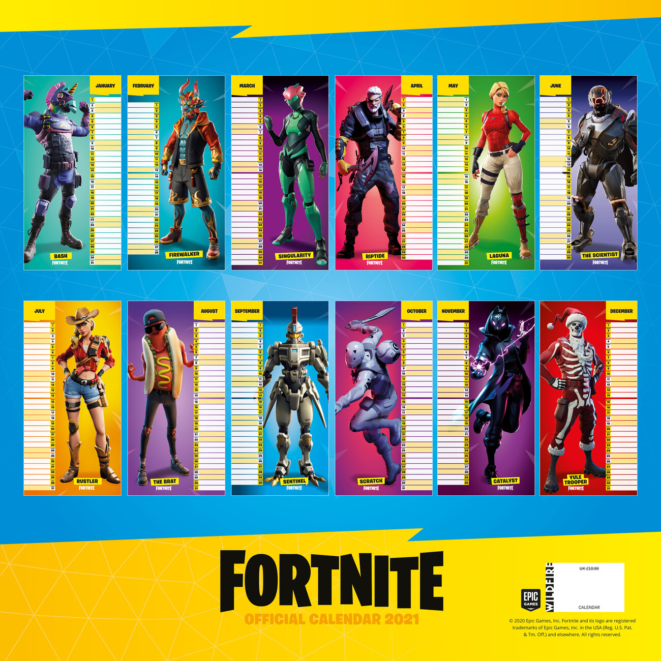 Fortnite Calendarios de pared 2021 Consíguelos en Posters.es