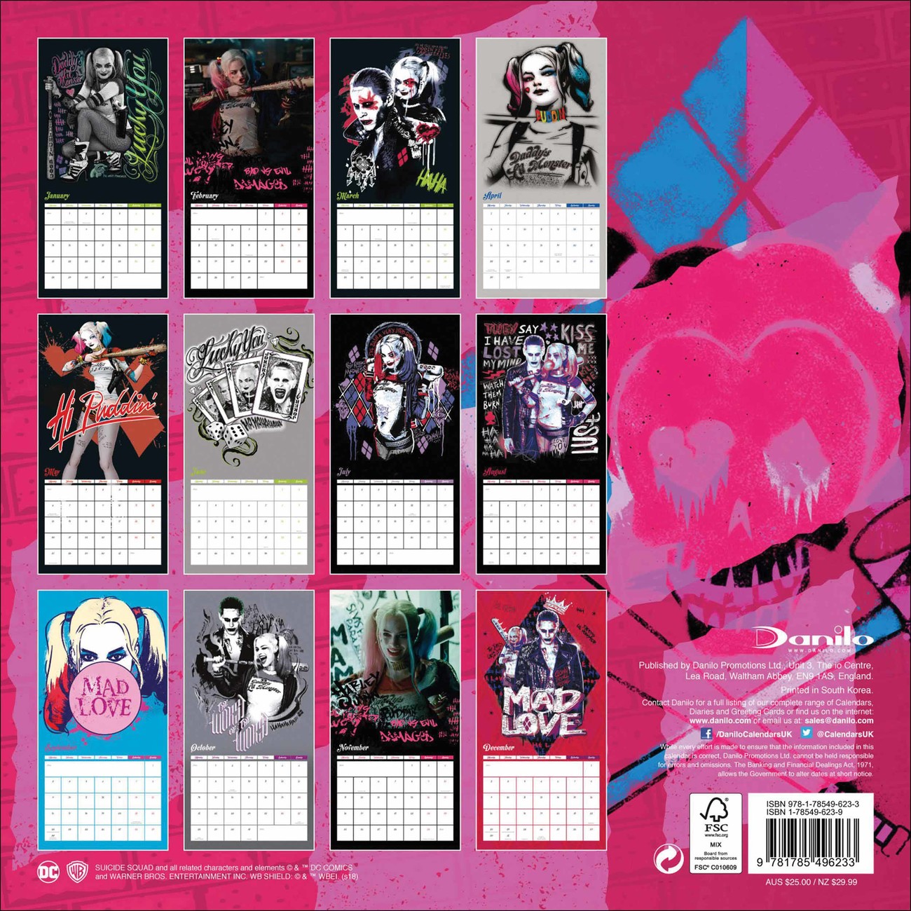 Harley Quinn Calendarios de pared 2019 Consíguelos en Posters.es