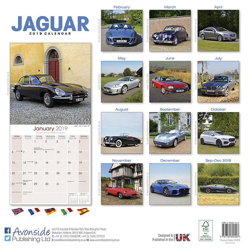 Jaguar Calendarios de pared 2019 Consíguelos en Posters.es