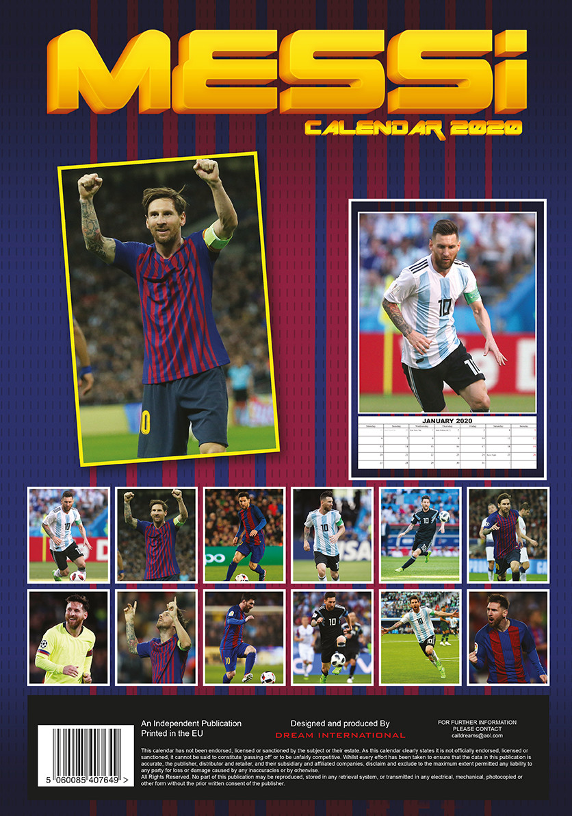 Lionel Messi Calendarios 2021