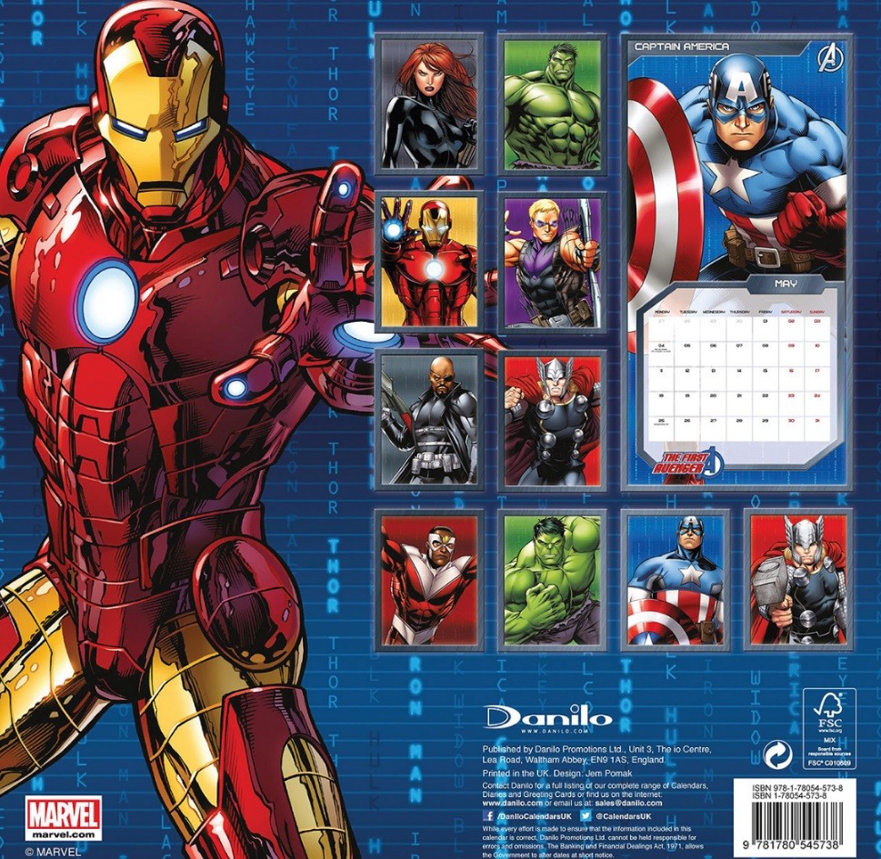 Los Vengadores - Calendarios 2021