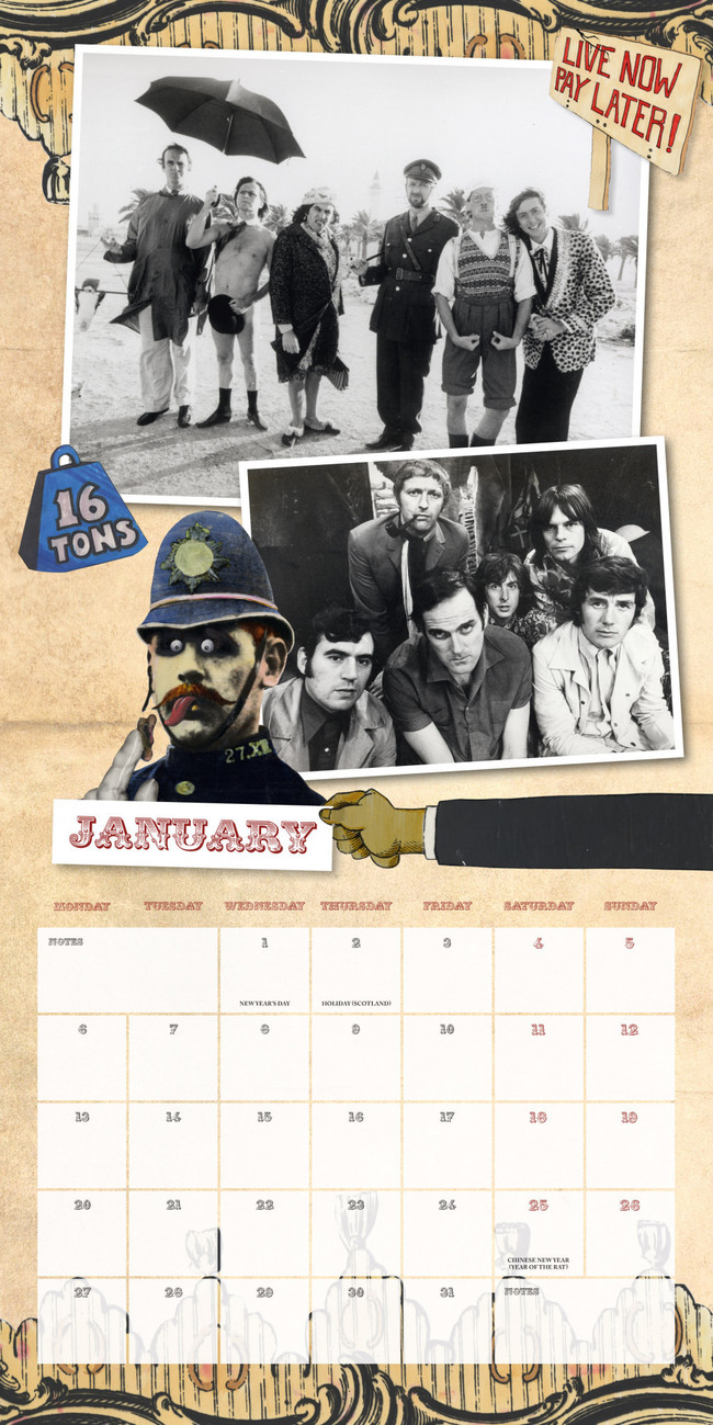 Monty Python Calendarios de pared 2024 Consíguelos en Posters.es