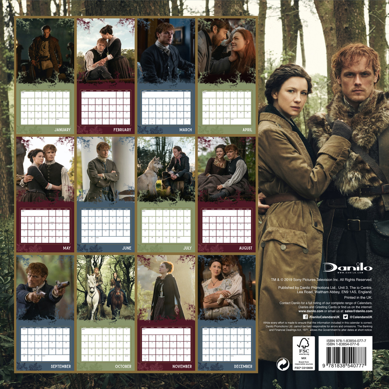 Outlander - Calendarios De Pared 2022 | Consíguelos En Eurposters.es