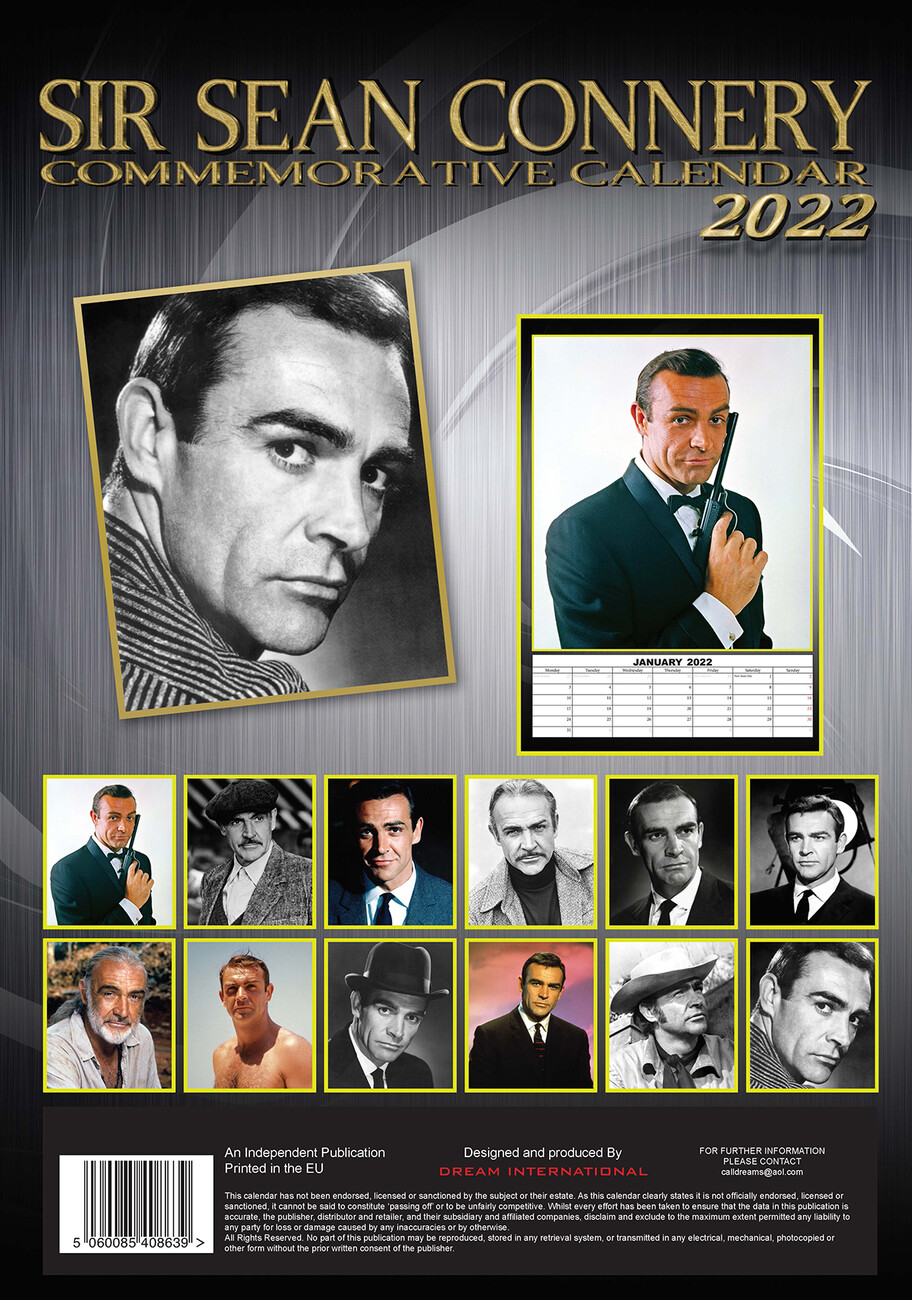 Sean Connery Calendarios de pared 2024 Consíguelos en Posters.es