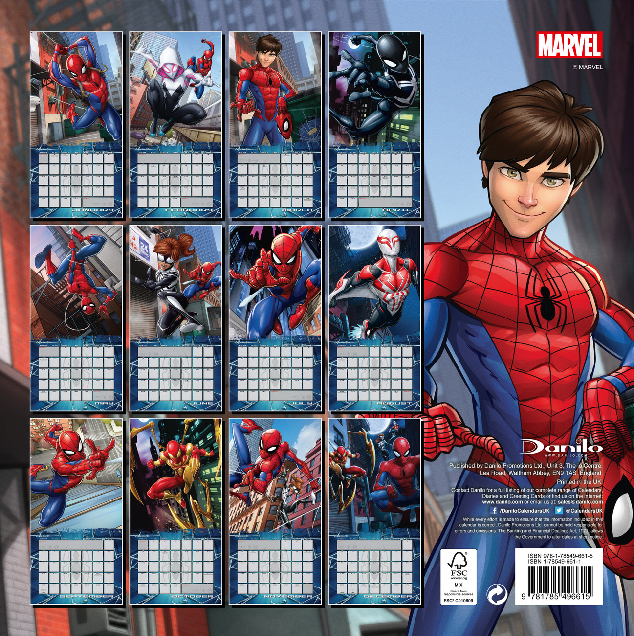 Spiderman Calendarios 2021