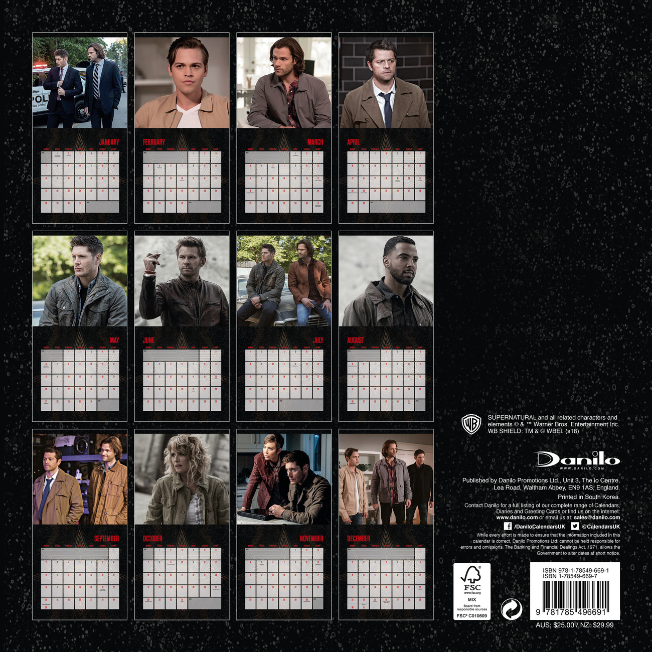 Supernatural Calendarios de pared 2024 Consíguelos en Posters.es
