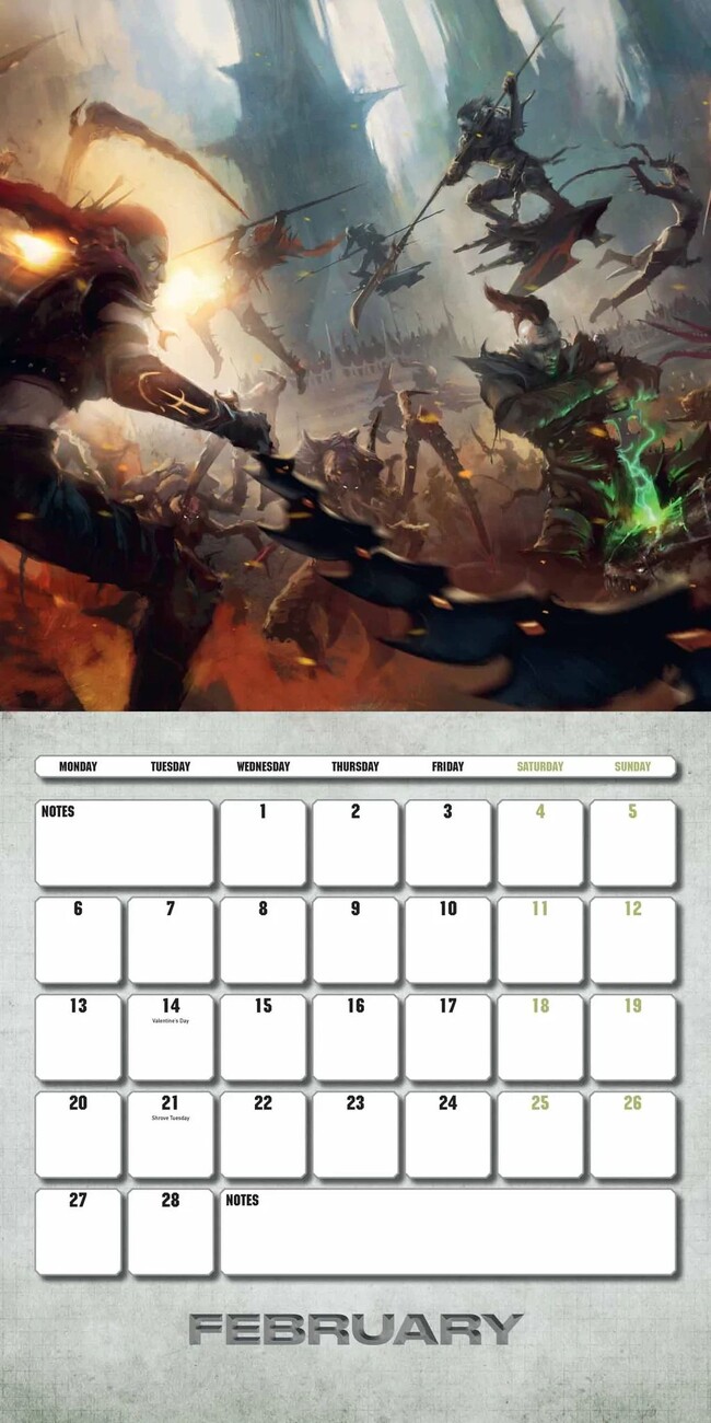 Warhammer 40k Calendarios de pared 2024 Consíguelos en Posters.es