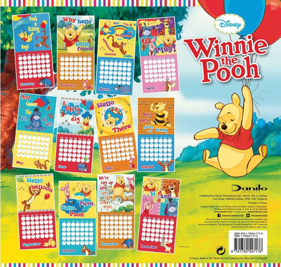 Winnie Pooh Calendarios de pared 2024 Consíguelos en Posters.es