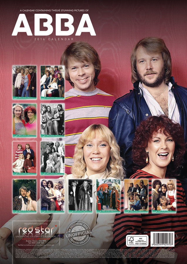 ABBA Wall Calendars 2024 Buy at UKposters