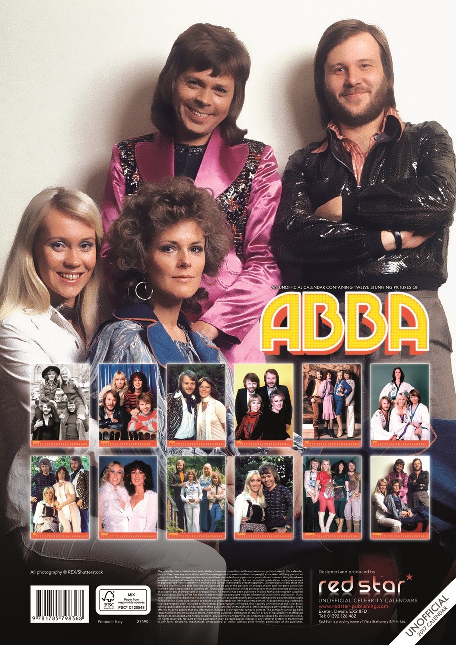 Abba Wall Calendars 2024 Buy at UKposters