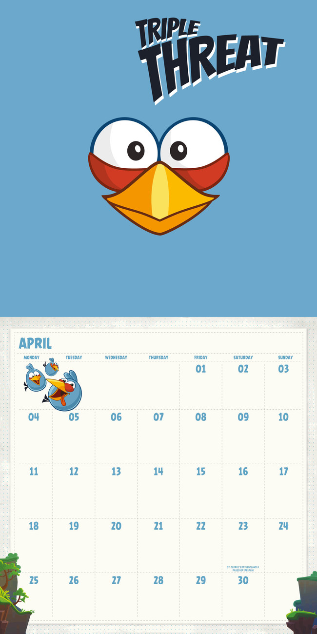 Angry Birds Wall Calendars 2024 Buy at UKposters