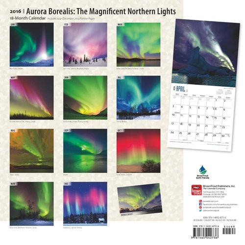 Aurora Borealis The Magnificent Northern Lights Wall Calendars 2016