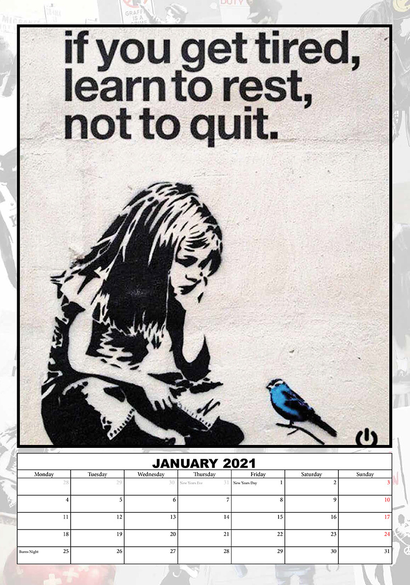 Banksy Wall Calendars 2021 Buy at Europosters