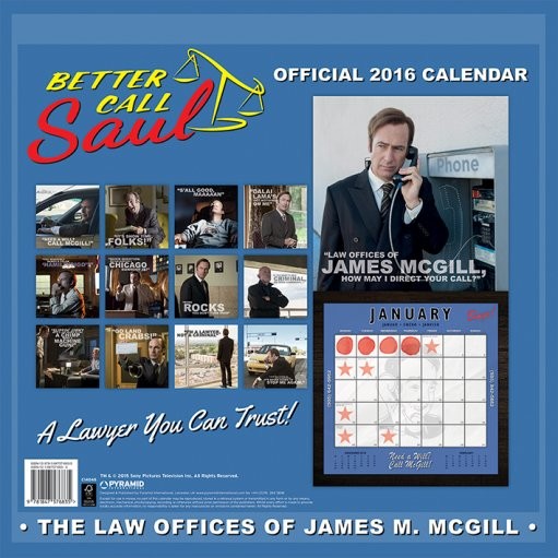 Better Call Saul Breaking Bad Wall Calendars 2016 Buy at Europosters