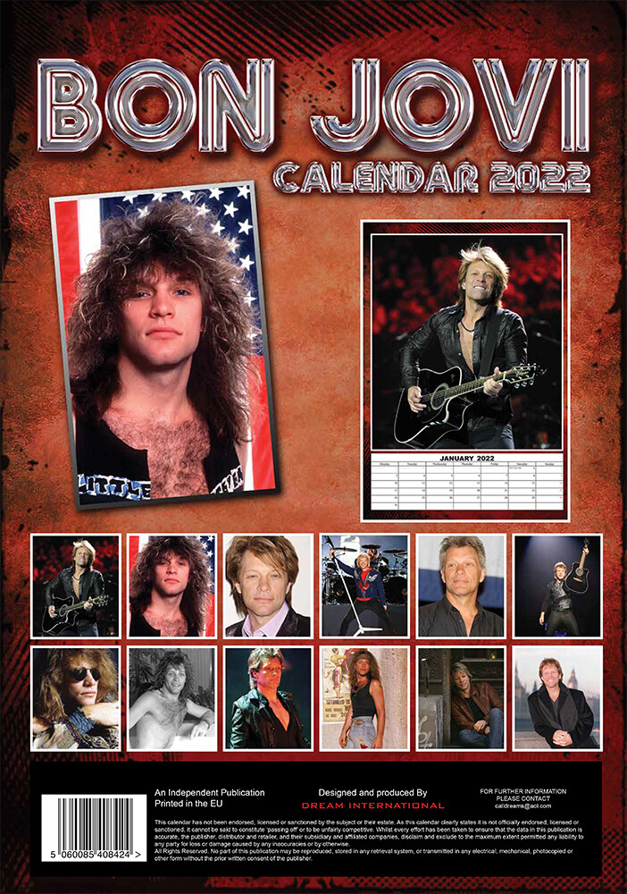 Bon Jovi Wall Calendars 2022 Buy at UKposters
