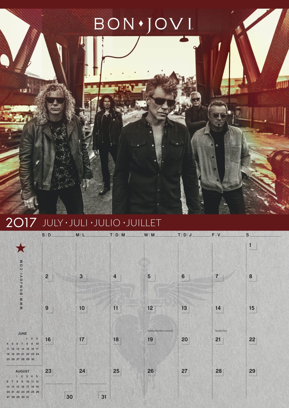 Bon Jovi Wall Calendars 2024 Buy at Europosters