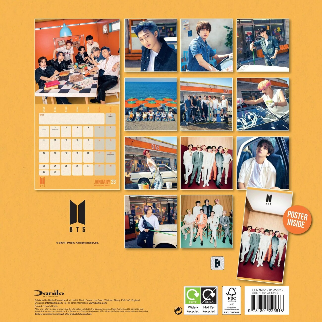 BTS Wall Calendars 2023 Buy at Europosters