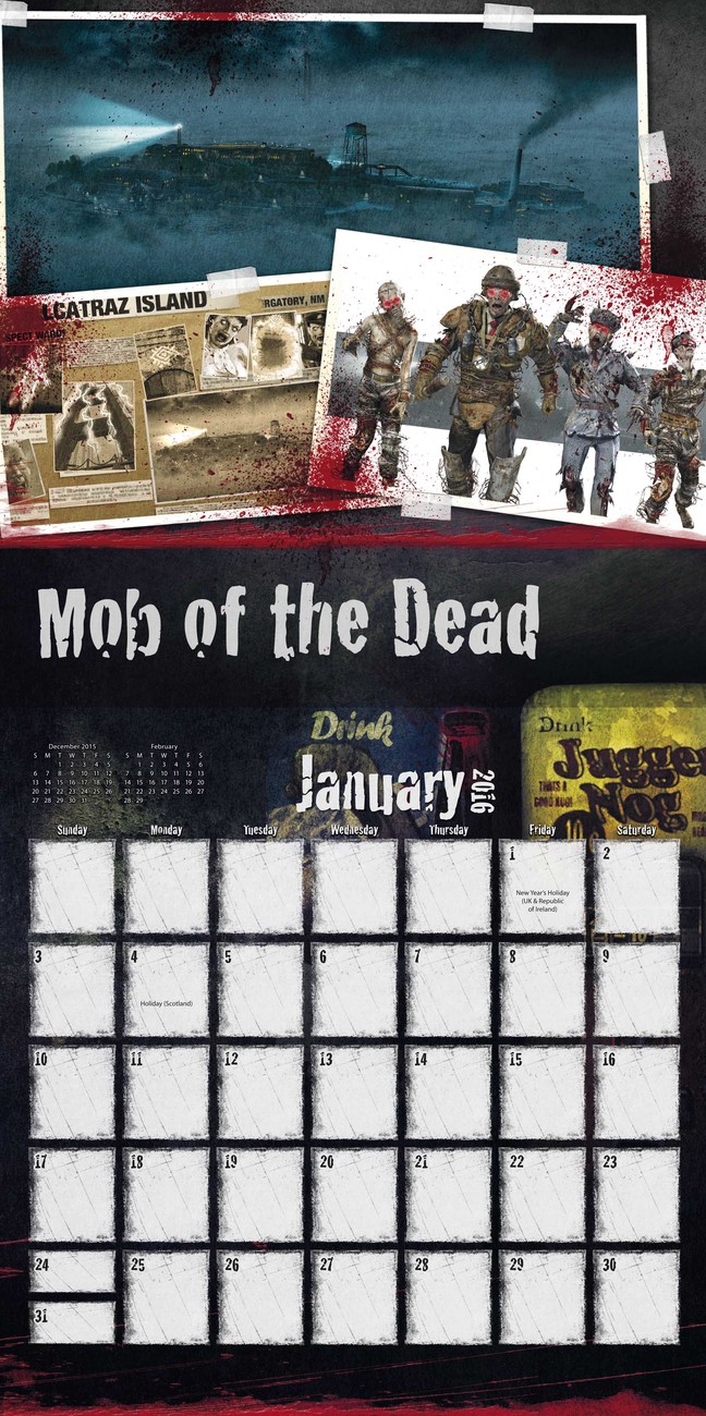 Call of Duty Zombies Wall Calendars 2016 Buy at UKposters