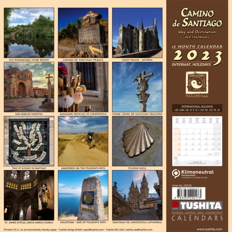 Camino de Santiago Wall Calendars 2024 Buy at UKposters