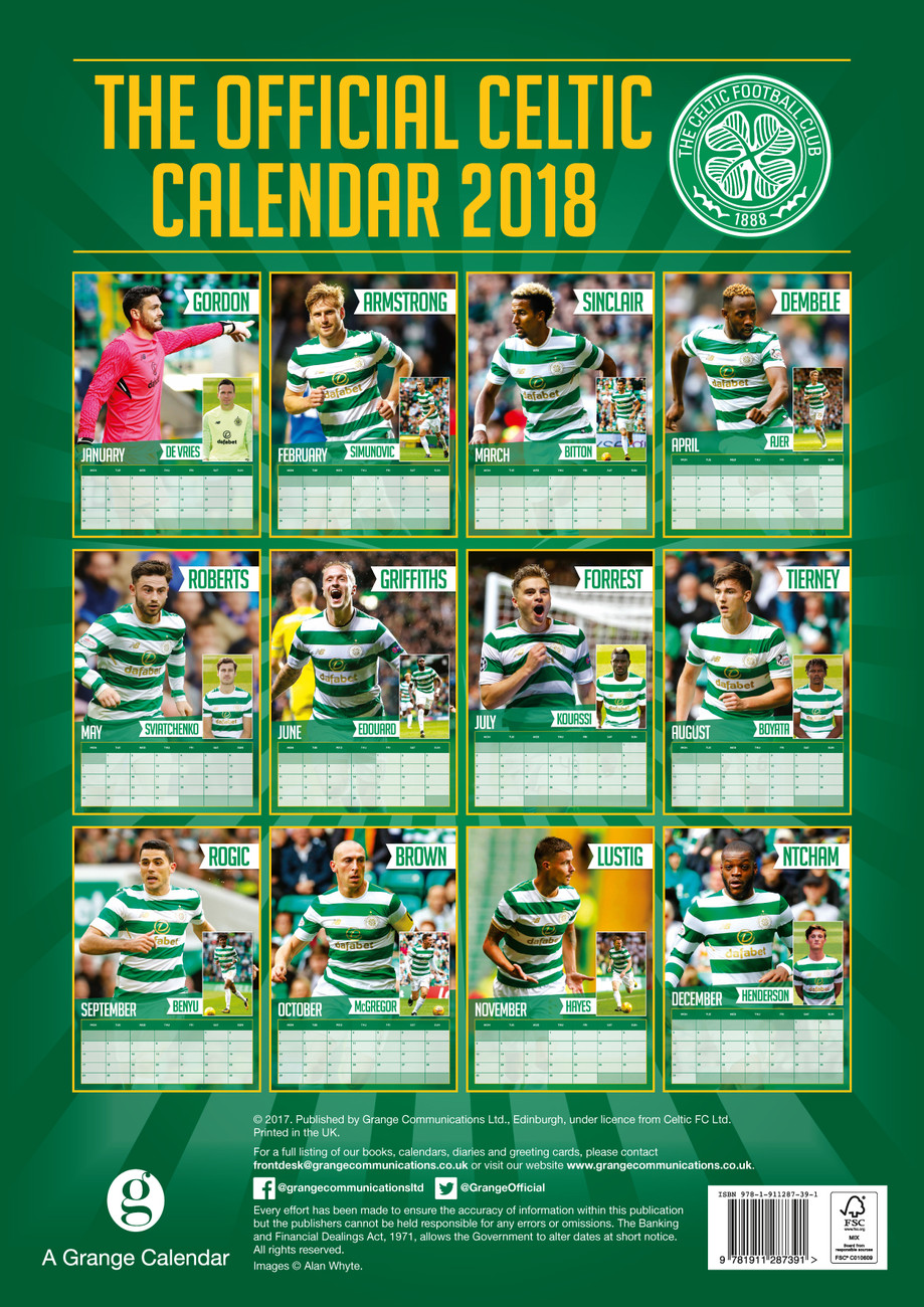 Celtic Wall Calendars 2018 Buy at UKposters