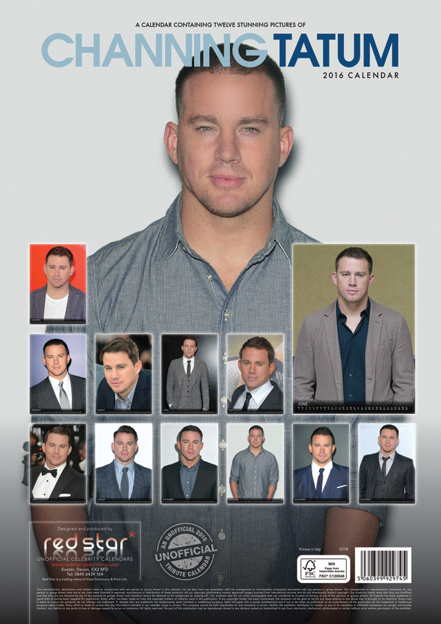 Channing Tatum Wall Calendars 2016 Buy at UKposters