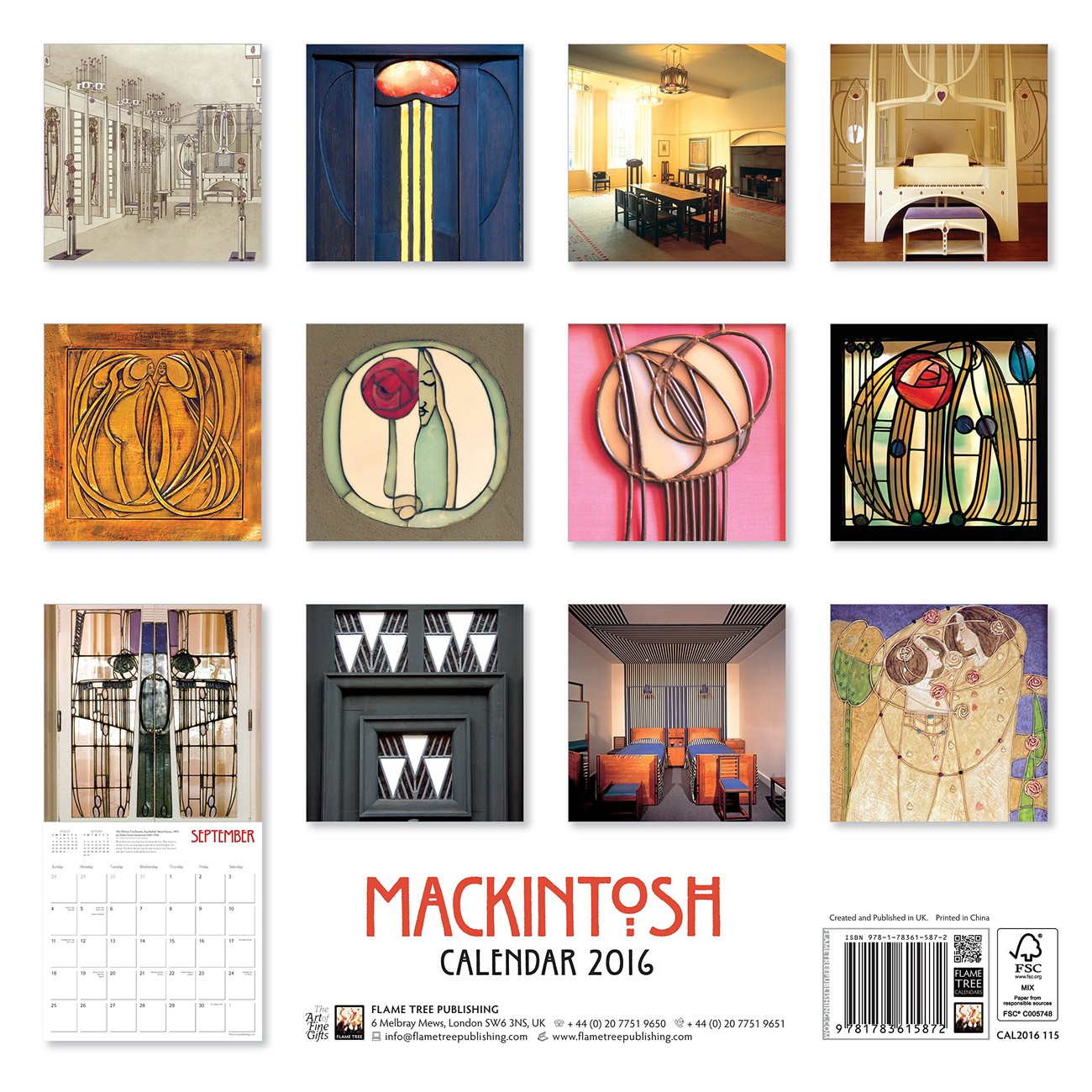 Charles Rennie Mackintosh Wall Calendars 2016 Buy at UKposters