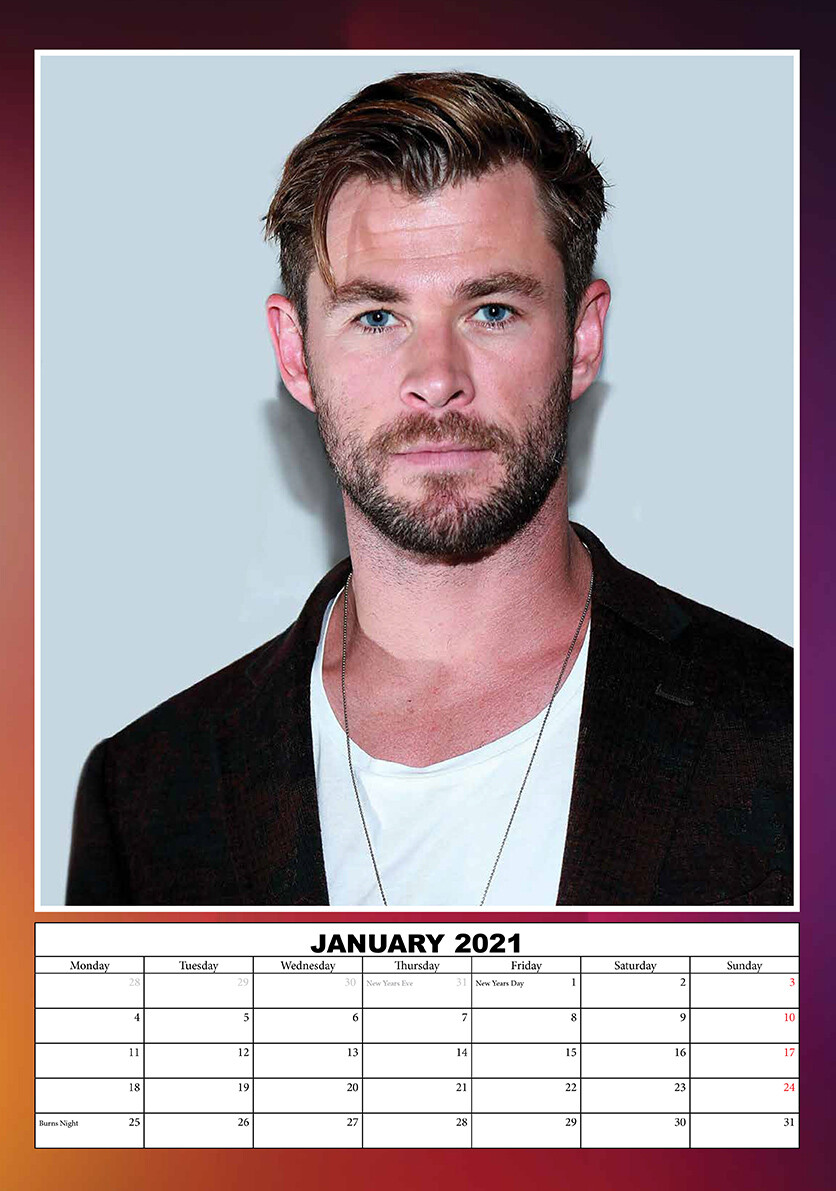 Chris Hemsworth - Wall Calendars 2024 | Buy at Europosters